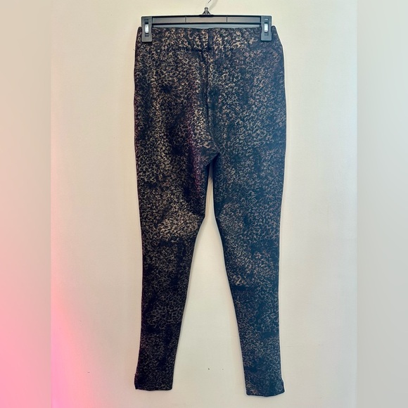 Slimming Options Black and Brown Metallic Leggings XS - Picture 5 of 5